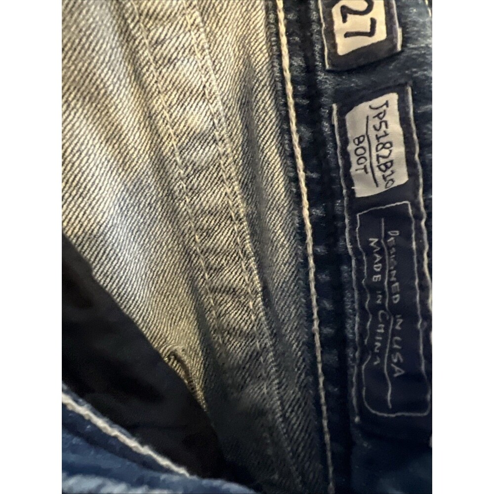 MISS ME Jeans Womens 27 Blue Bootcut Embellished Pockets Flare JP5182B10 EUC - Picture 13 of 16